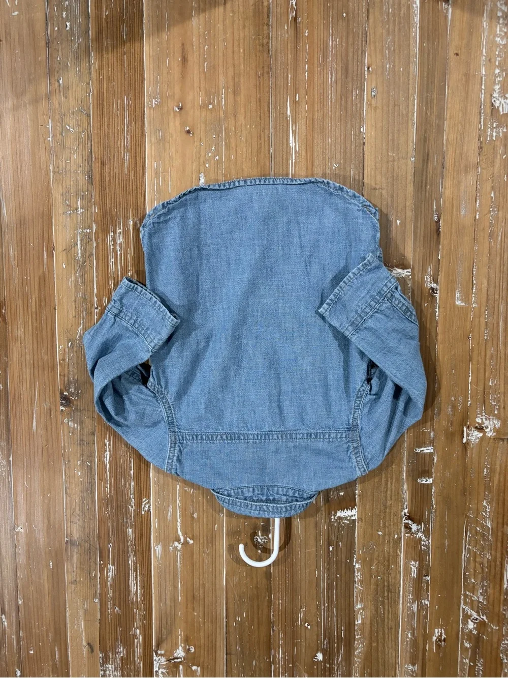 GAP Light Denim Button-Up Shirt - Light Blue